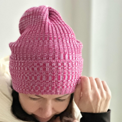 Lehká merino čepice s ohrnutým lemem